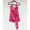 Lovers and Friends Kamala Mini Dress Womens S Red Floral Satin Sleeveless Mini