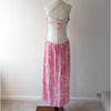 Lovers + Friends Makena Fuchsia Leaf Print Midi Sleeveless Dress, size L