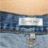 Anine Bing Gina Denim Mini Shorts Womens 27 Blue High-rise Hot