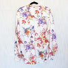 DIOR x KAWS 2019 Bouquet De Fleurs Shirt Womens US 39/M Floral Silk Button-up