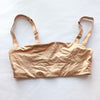 SKIMS Seamless Sculpt Scoop-neck Stretch Satin Nude Bra/Bralette, size XS