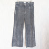 Frame Le Baggy Palazzo Wide Leg Jeans Womens 28 Dark Gray Flocked Full Length