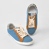 Zadig & Voltaire Jean Denim Sneakers Womens EU40/US 9.5 Multi Lace-up Low Top