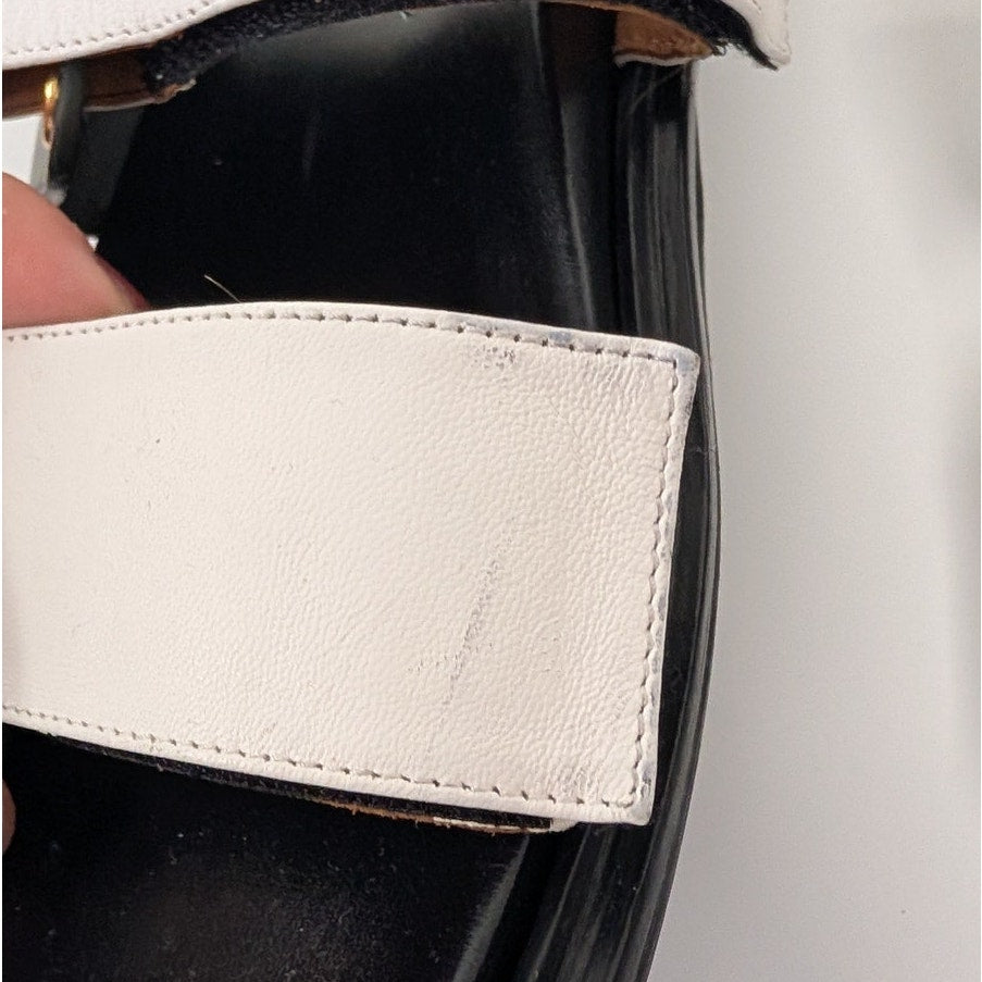 Marni Fussbett Color Block Slide Sandals Women's EU40/US 9.5 Leather Slip On