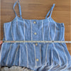 Part Two Reysa Dress Womens EU36/ S Marina Blue Linen Sleeveless Shirt Button