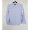Scotch & Soda Red Lips Print Blue Button-Down Long Sleeve Top Shirt, size 2
