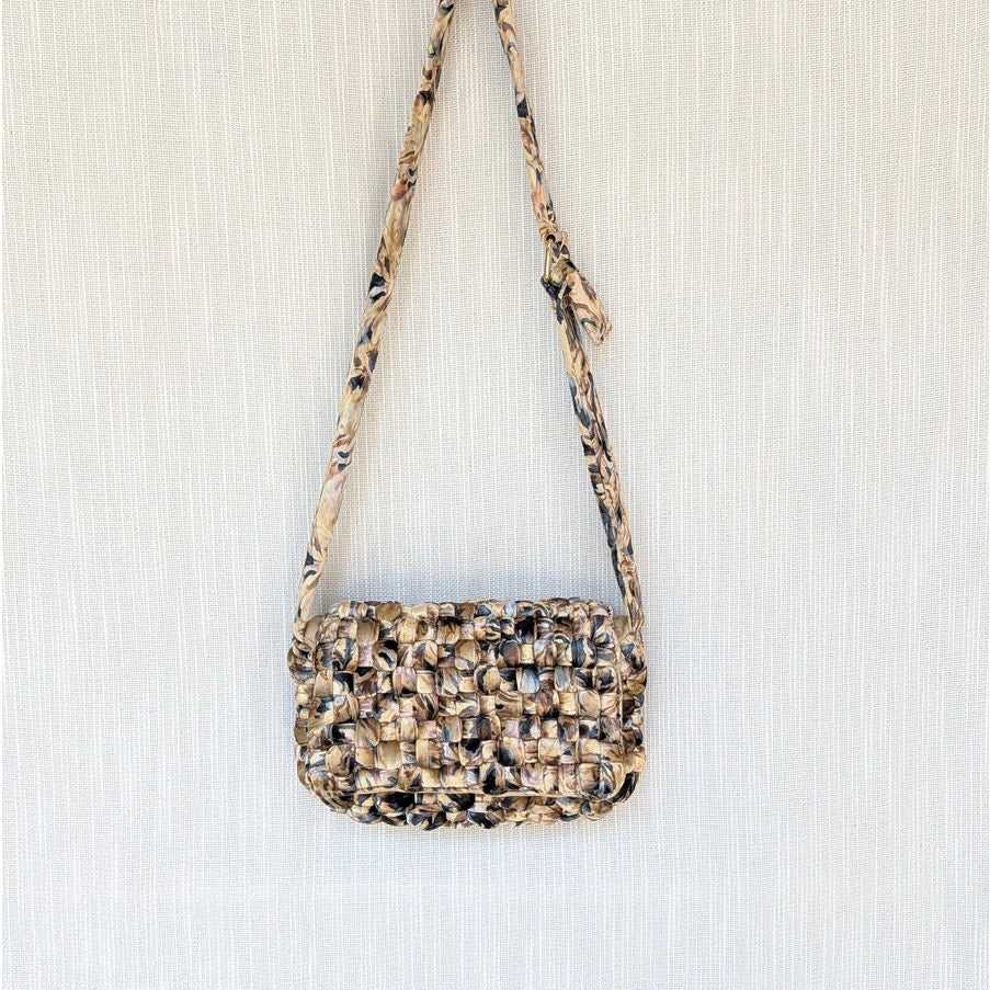 Daily Practice by Anthropologie Woven Velvet Crossbody Bag