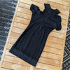 N:PHILANTHROPY x Revolve Brea Black Asymmetric Cotton Terry Mini Dress, size XS