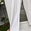 NWT Have LA Paper Bag Linen Blend Off-white Striped Pants, size L